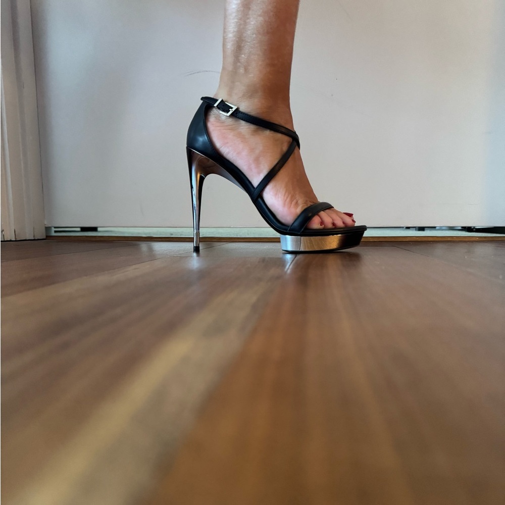 LA PERLA , Elegant Black Stiletto Heels